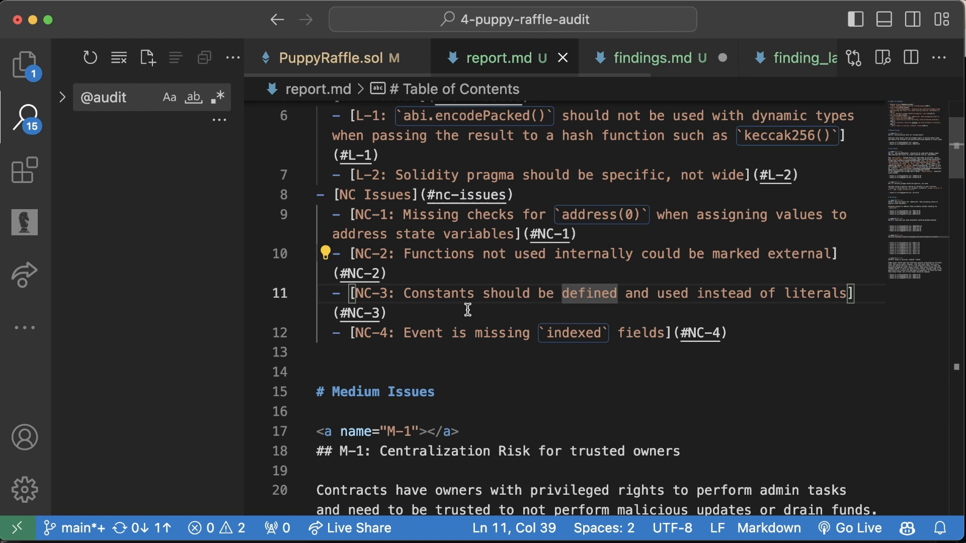 Reporting: Missing Events And Remove Dead Code