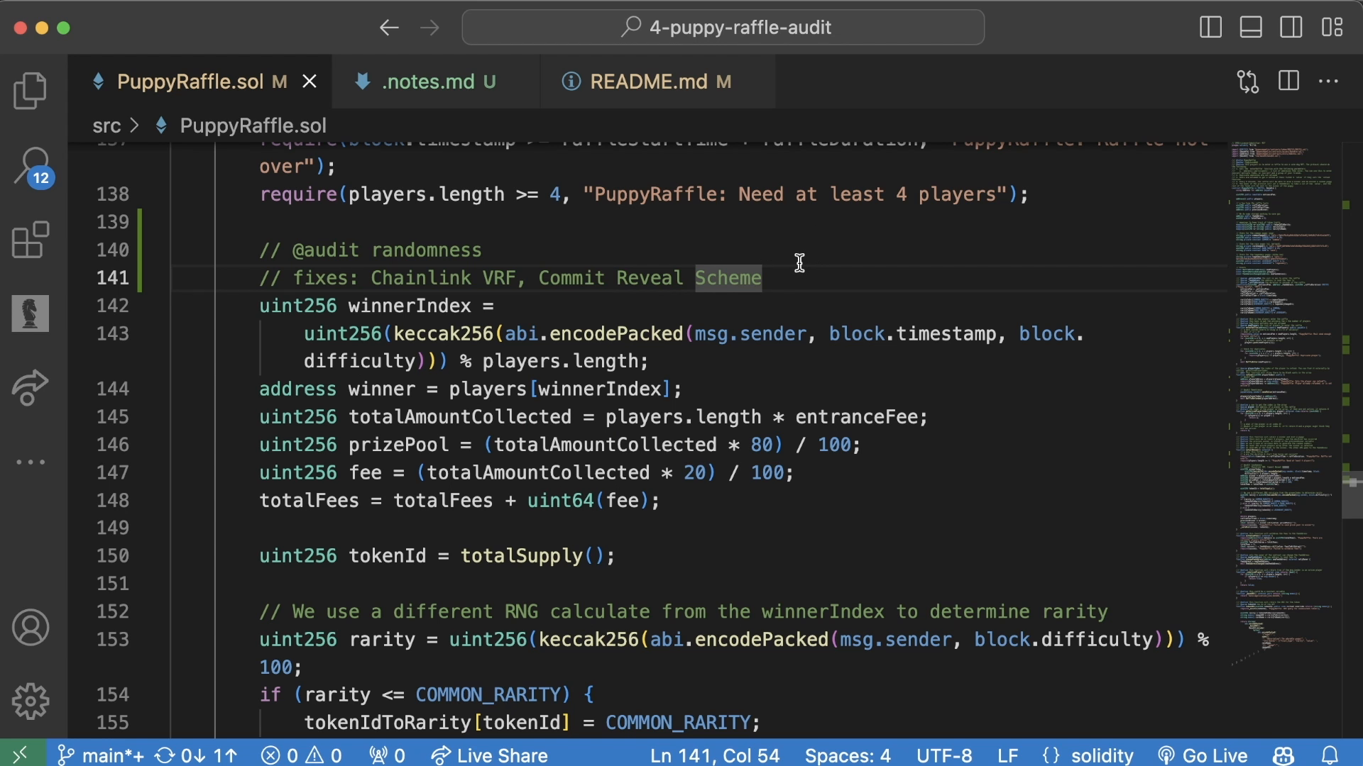 Weak randomness Mitigation